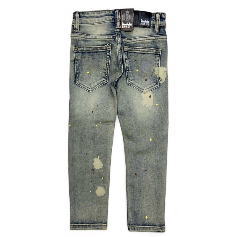 Denimicity (kids blue bleach vintage/ brown jean)