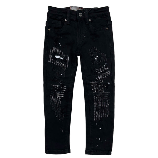 Denimicity (kids jet black/white jean)