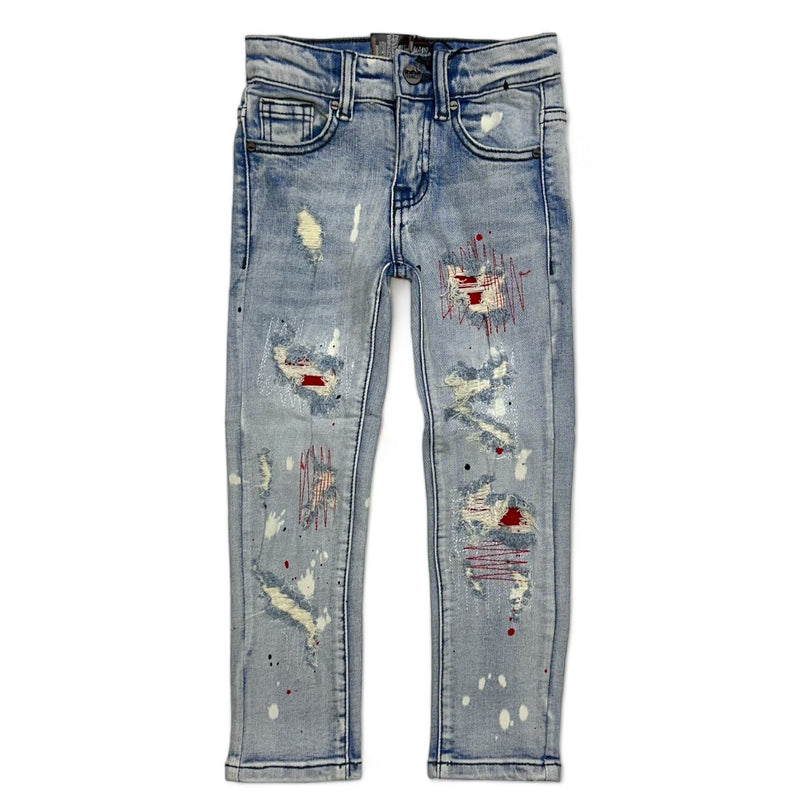 Denimicity (kids new light blue/red  jean)