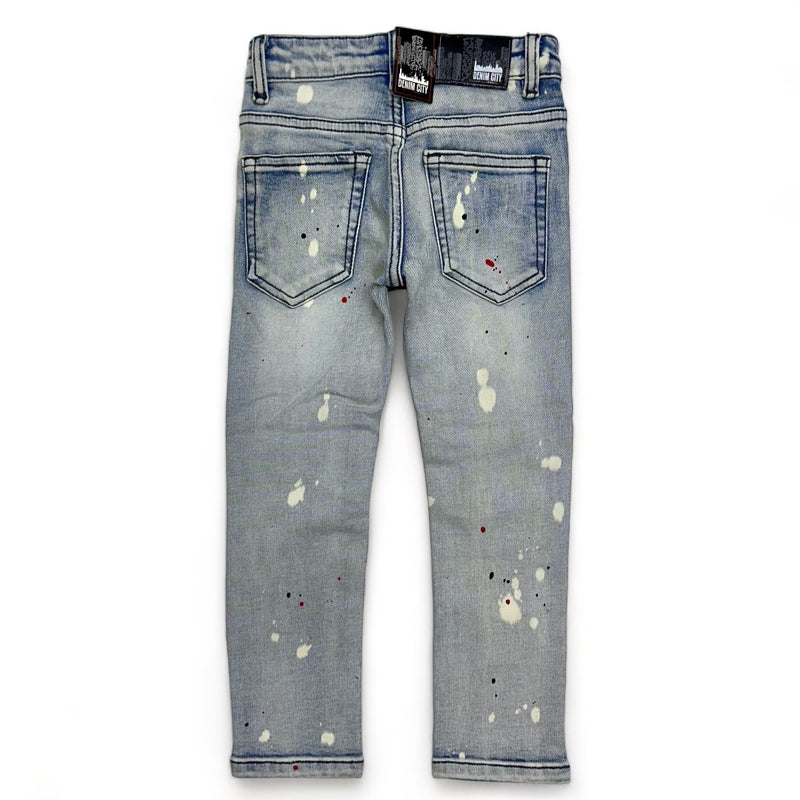 Denimicity (kids new light blue/red  jean)