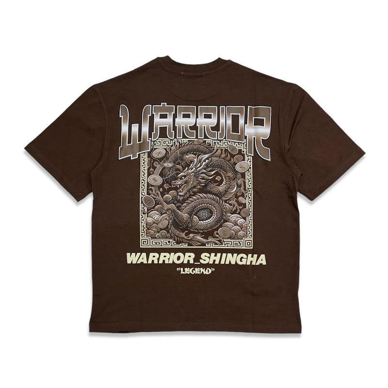 Denimicity (Men’s Brown “warrior heavy weight t-shirt)