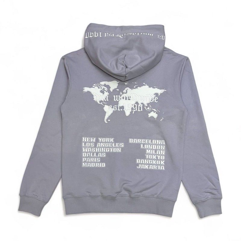 DNA premium (Grey/White “world wide" hoodie)