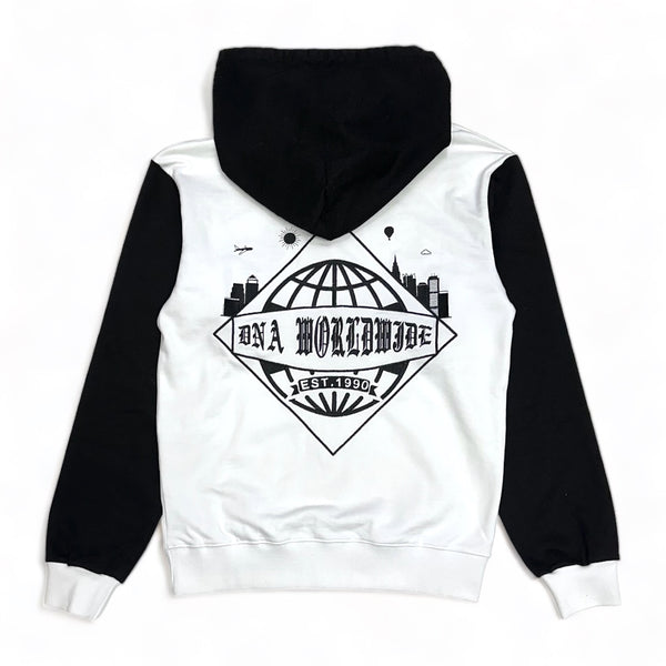 Dna premium (white /black worldwide hoodie)