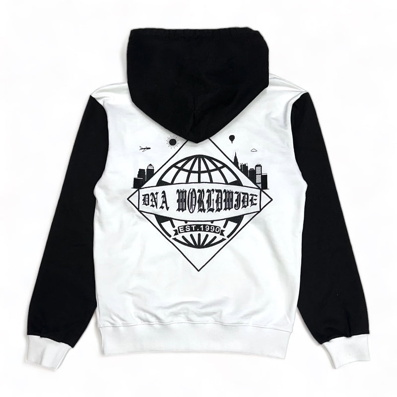 Dna premium (white /black worldwide hoodie)