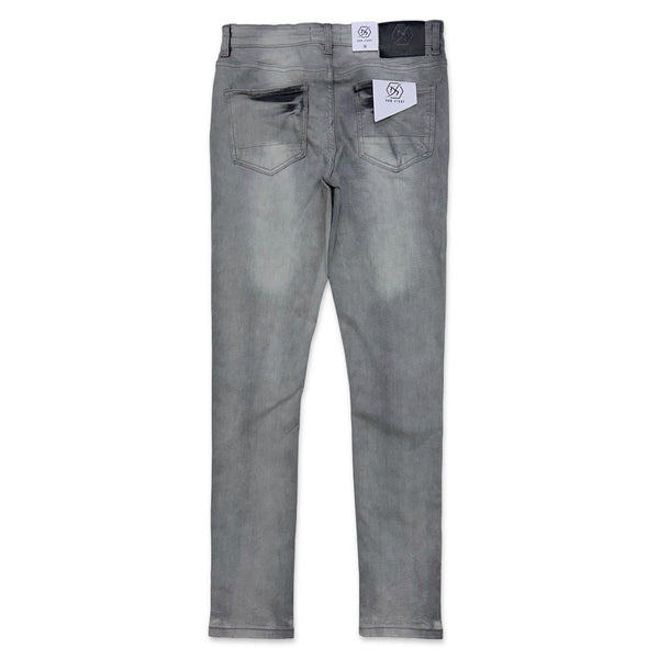 Dnm Story (Men's Grey Bottom Ripped Jean)