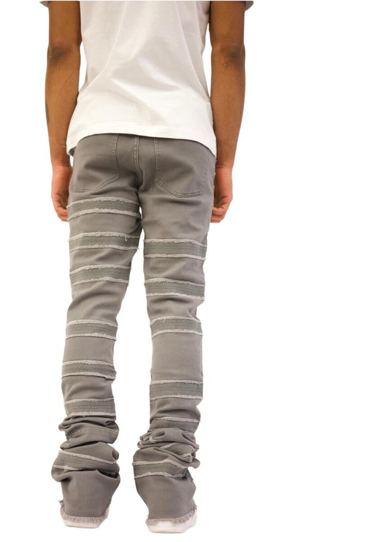 doctrine denim (grey super stacked jean)