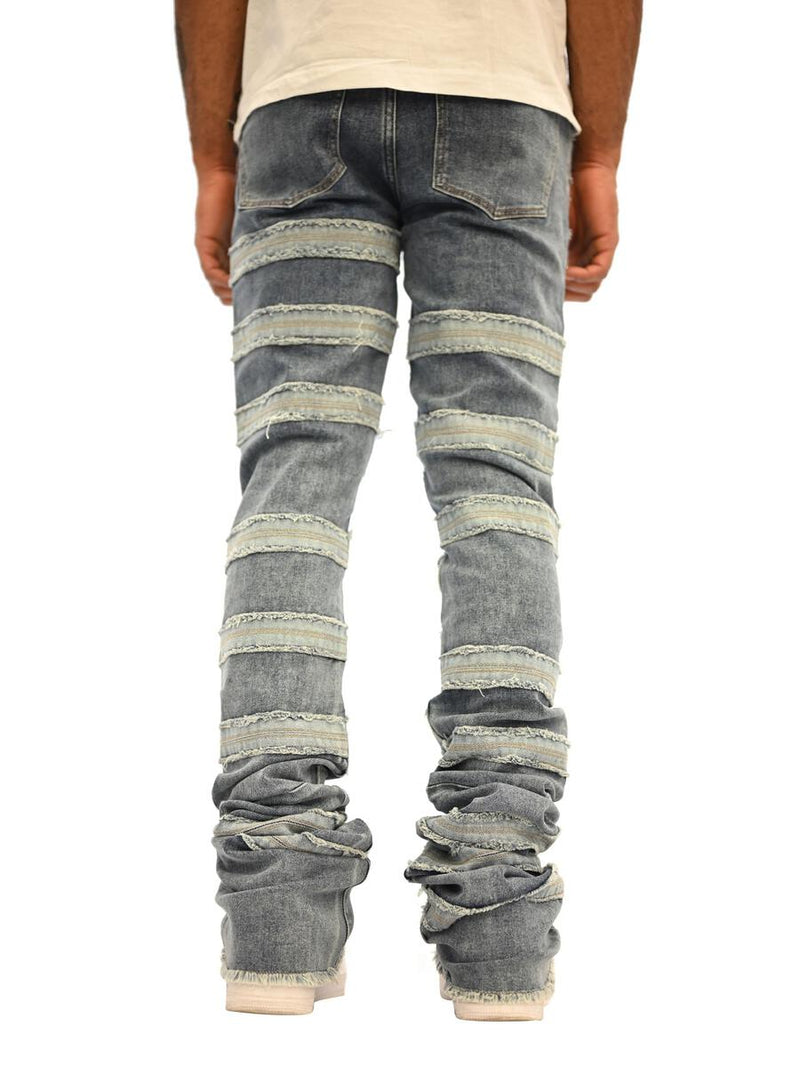 doctrine denim (savant blue super stacked jean)