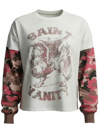 Saint Vanity Pink Camo Thermal L/S Tee