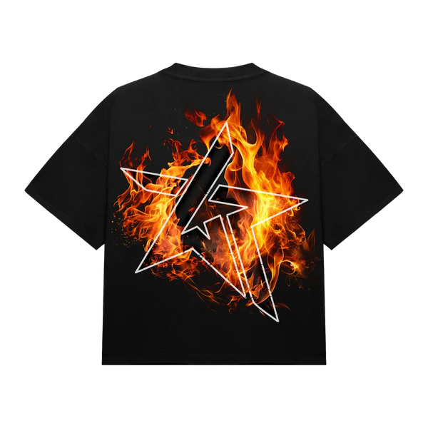 WKND Riot “Downtown Riot” Rhinestone Graphic T-Shirt – Black