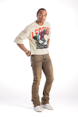 Kindred Men's Legend Skater Zombie Cropped Tee – Khaki