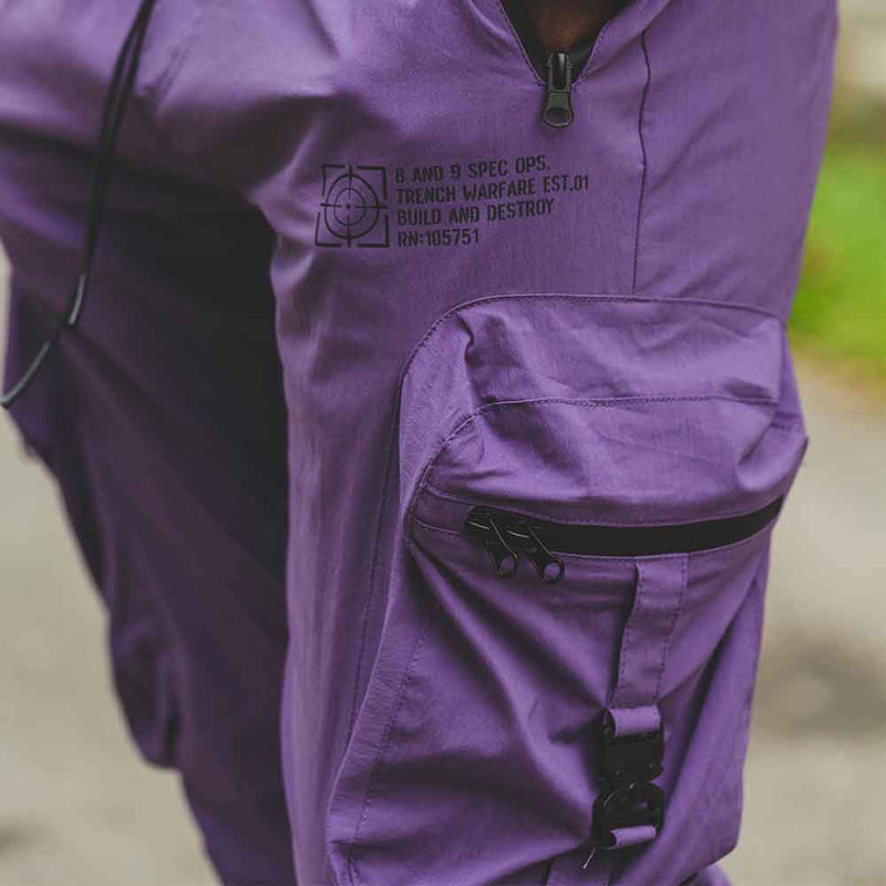 Eight & nine (Purple combat nylon jogger)