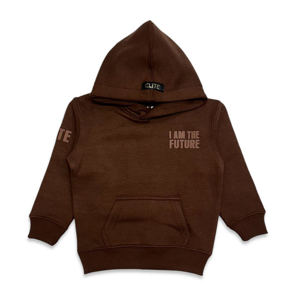 Elite Denim (kids Brown  "I am the future hoodie)