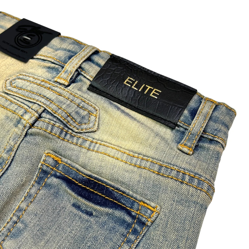 Elite Denim (Kids Vintage Splash Premium Stack Jean)