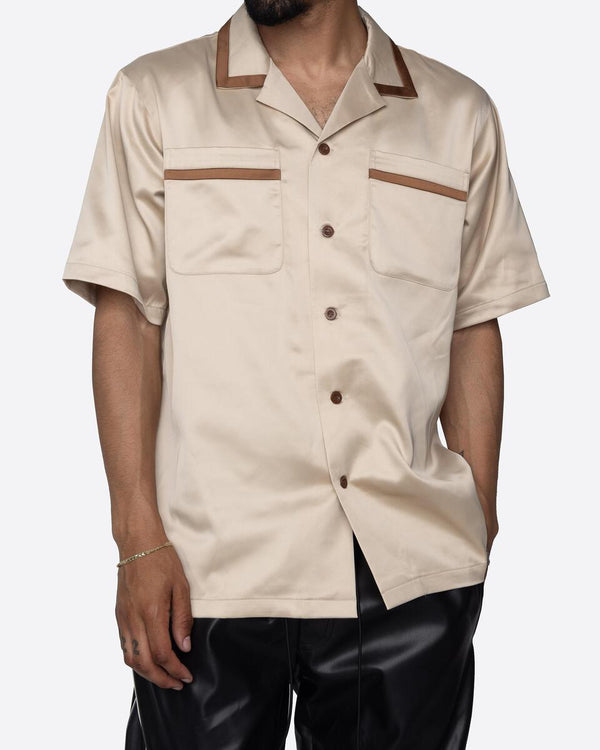 Eptm (tan villa button up t-shirt)