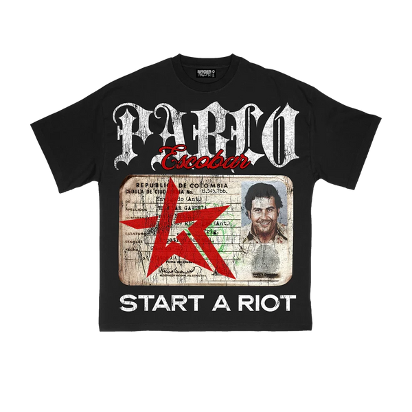 WKND Riot “Pablo Escobar” Start A Riot Graphic T-Shirt – Black