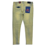 Exit (Men's tan Distressed Slim fit Jean)