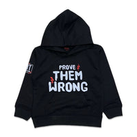 Exit kids black prove them wrong hoodie