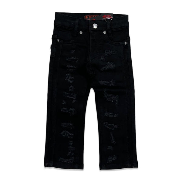 Exit (Kids Black designer jean -25071)