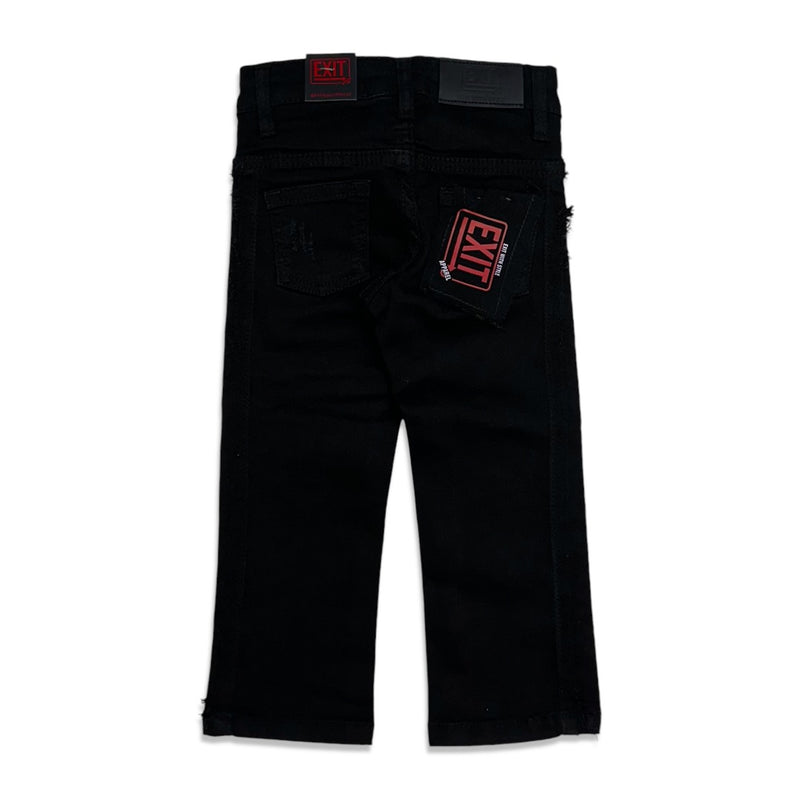 Exit (Kids Black designer jean -25071)