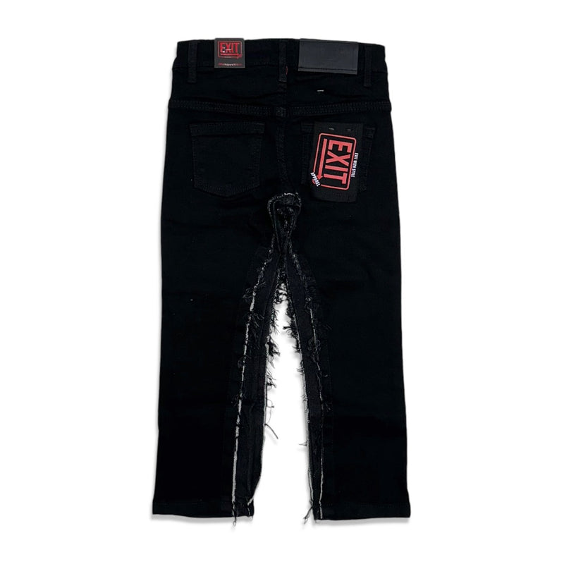 Exit kids black slim fit designer jean