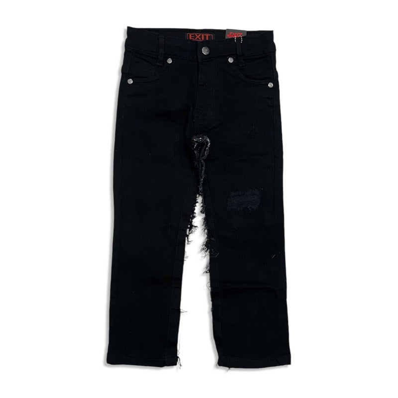 Exit kids black slim fit designer jean