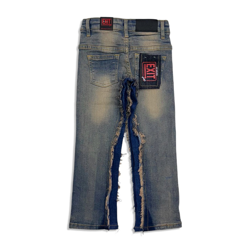 Exit kids Blue peach wash slim fit designer jean