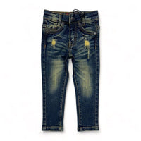 Exit (Kids blue vintage distressed super skinny Jean)