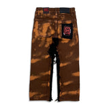 Exit kids brown peach wash slim fit designer jean