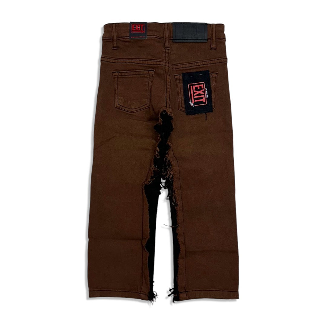 Exit kids Brown slim fit designer jean