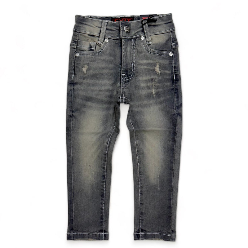 Exit (Kids Faded Charcoal Distressed Jean)