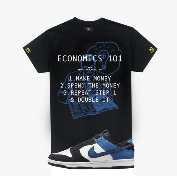 November Reine (Black/Blue "Economics" T-Shirt)