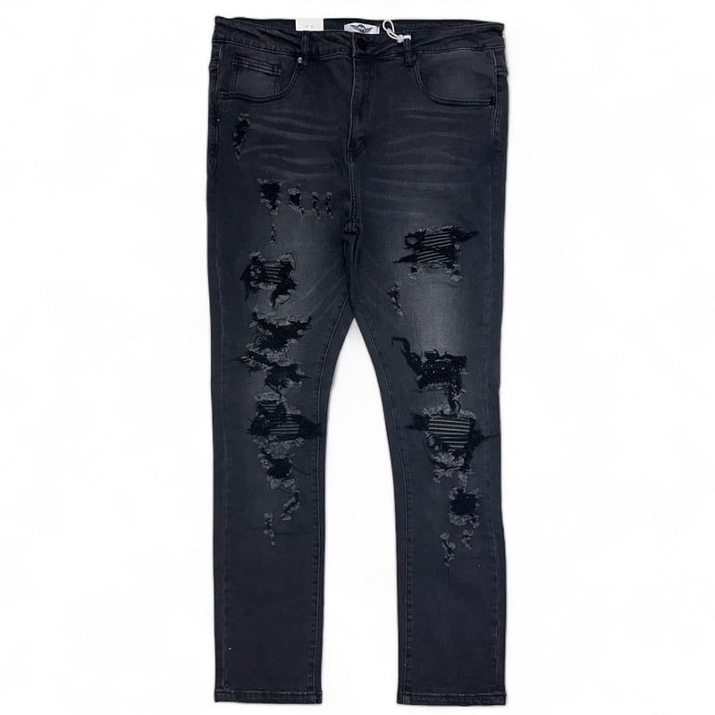 Ferrari massari (Grey/black crystal wash jean)