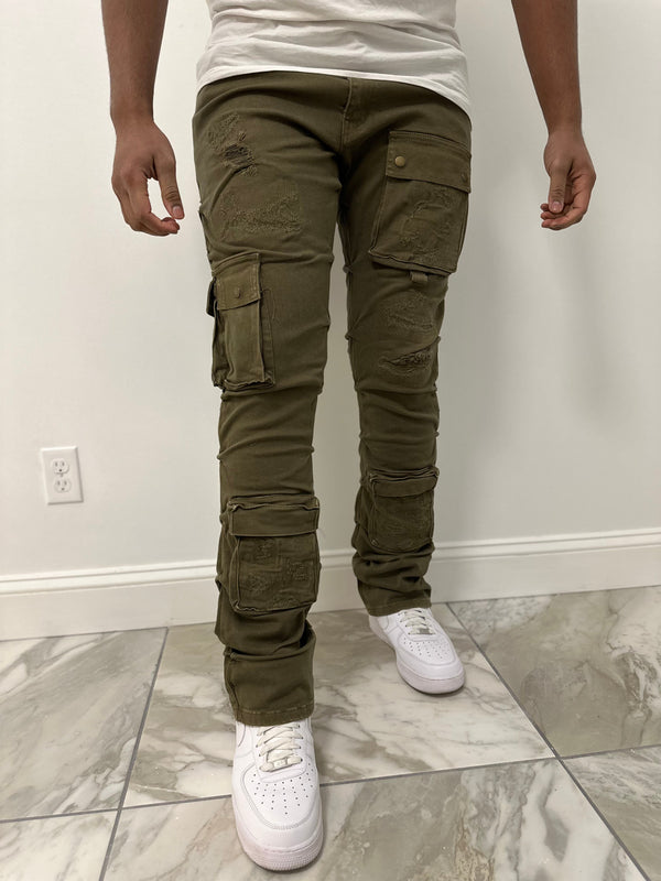 Focus denim (Army cargo stacked jean)