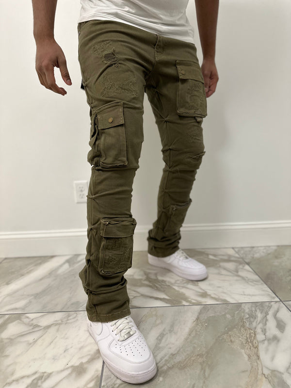 Focus denim (Army cargo stacked jean)