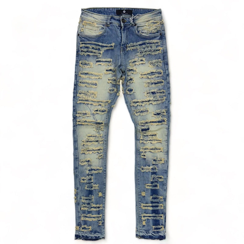 Focus denim (Blue indigo shredded jean)