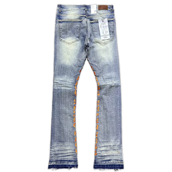 Focus Denim (Blue /Orange skinny "Heartless Stacked Jean)