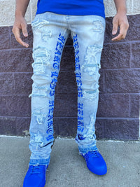 Focus Denim (Blue /royal blue skinny "heartless Stacked Jean)