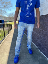 Focus Denim (Blue /royal blue skinny "heartless Stacked Jean)