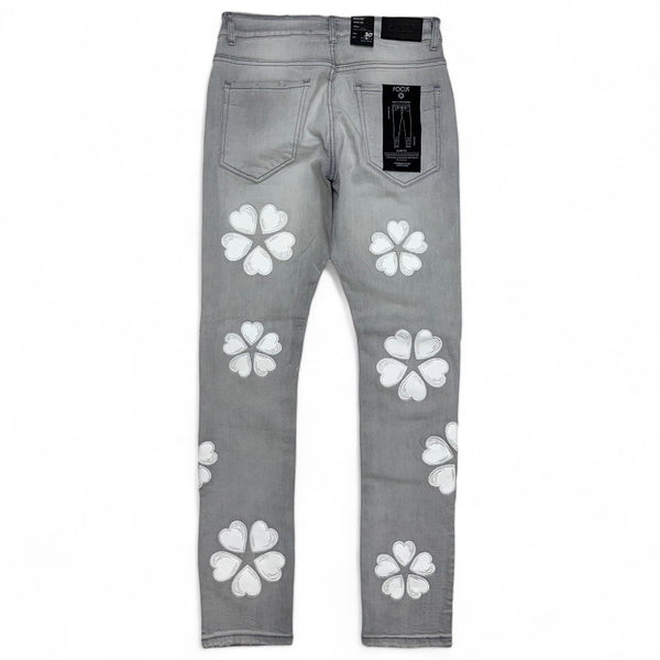 Focus denim (Grey/white heart jean)