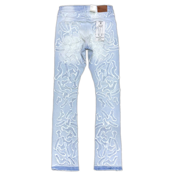 Focus denim (light blue wash “Cactus stacked jean)