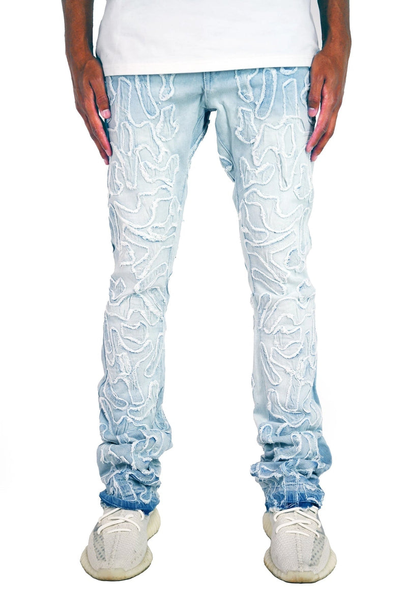 Focus denim (light blue wash “Cactus stacked jean)