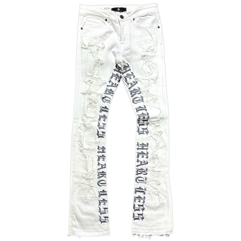 Focus Denim (white /grey skinny "heartless Stacked Jean)