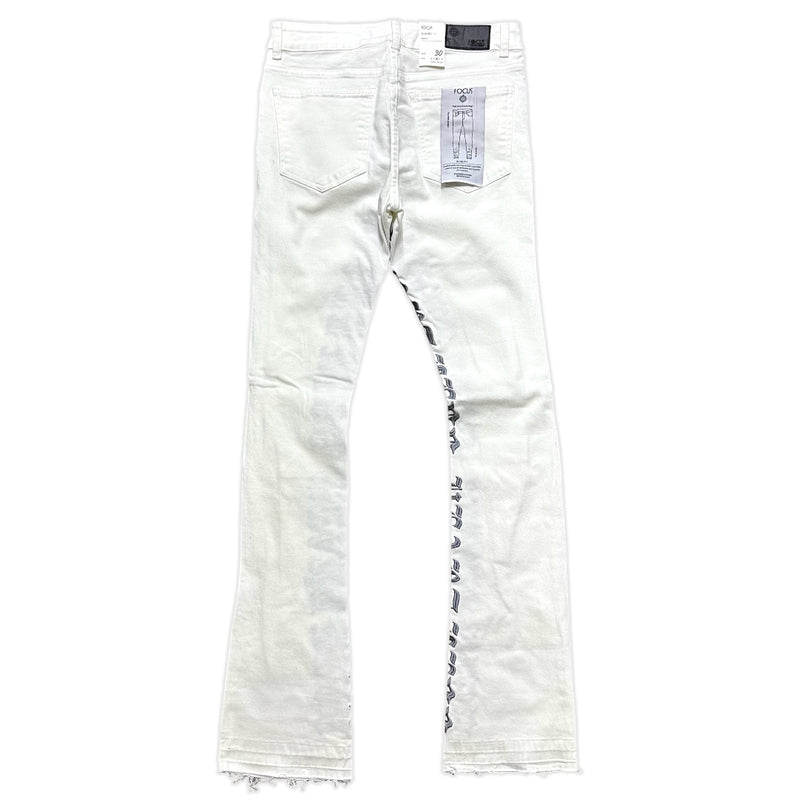 Focus Denim (white /grey skinny "heartless Stacked Jean)