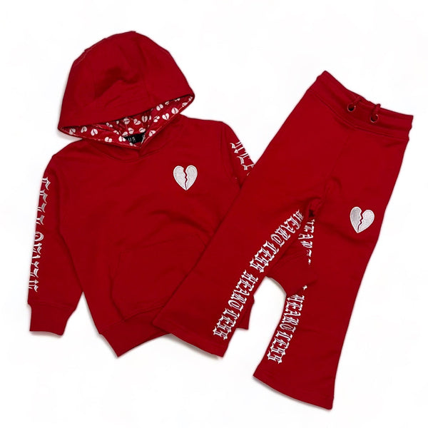 focus (kids red "heartless jogging set)