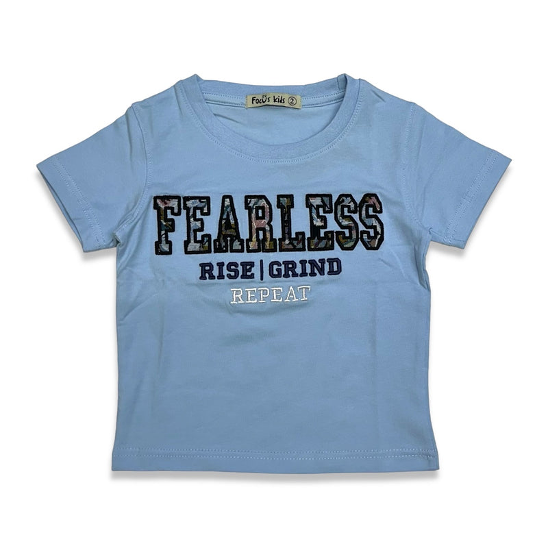 focus (kids Blue "fearless" t-shirt)