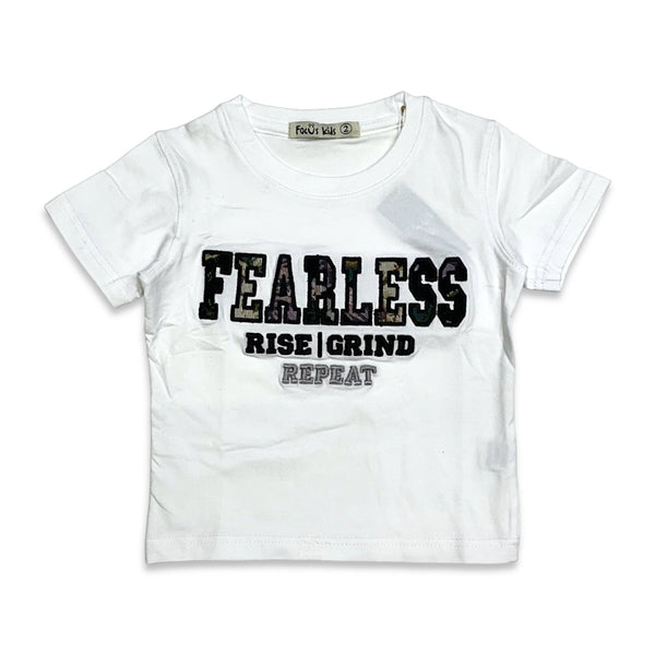 focus (kids white "fearless t-shirt)