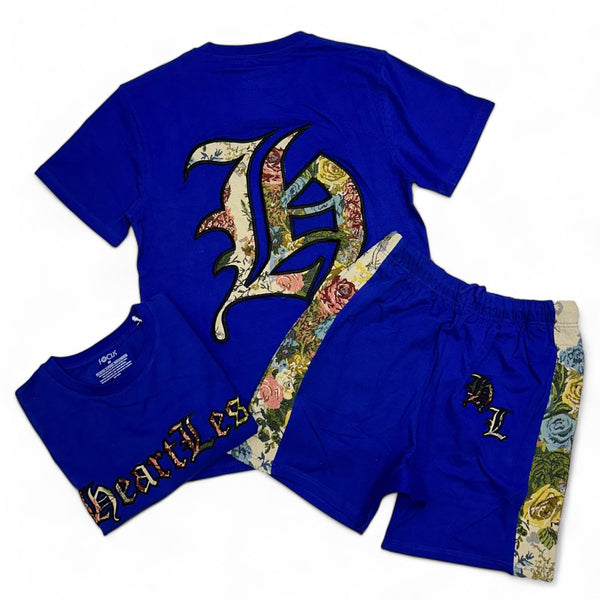 focus (Royal blue "heartless short set)