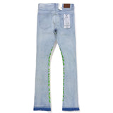 focus denim (blue / green skinny "heartless stacked jeans)