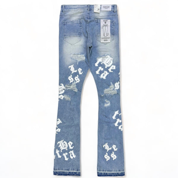 Focus denim (Blue heartless stacked jean)