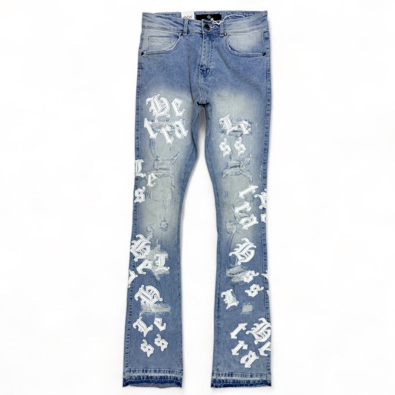 Focus denim (Blue heartless stacked jean)